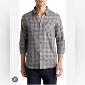 Travis Mathew Rooftop Pool Plaid Long-Sleeved shirt